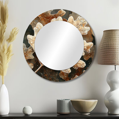 Miroir d'appoint Frosty Oak Leaf I - Leaves
