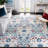 Evart Southwestern Navy/Gray Area Rug-107688571