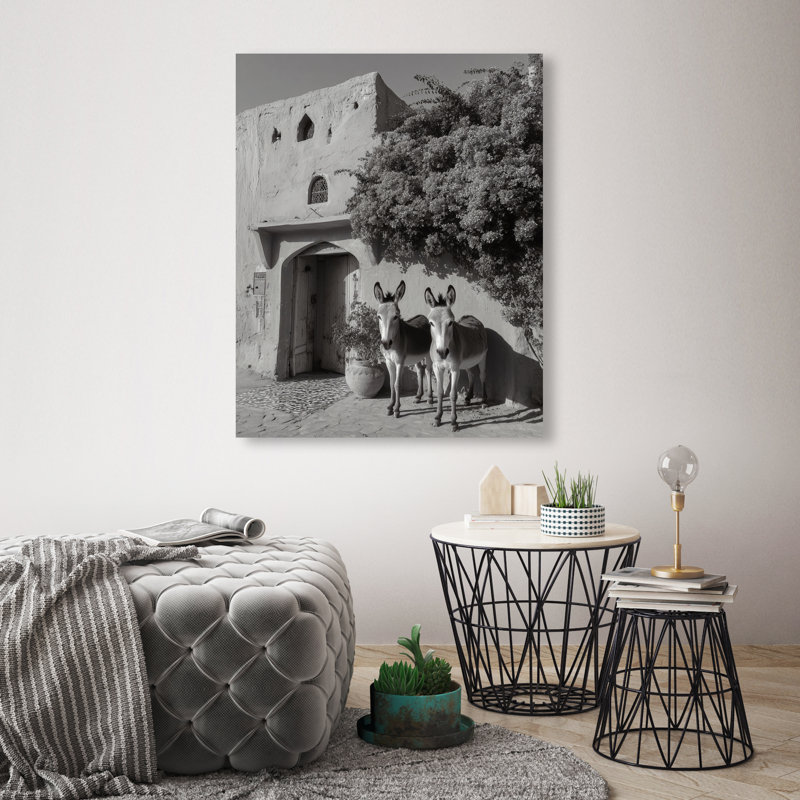 Morning Wait BW Print by Oliver Gal, 45"H x 36"W, Gallery Wrapped