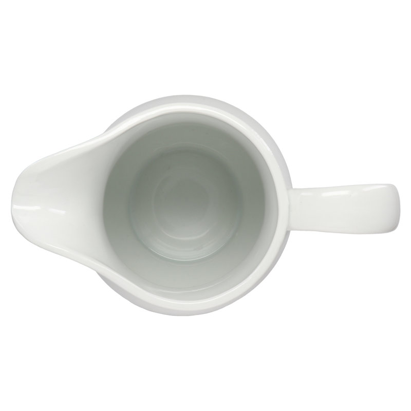 Classic White Porcelain 2-Quart Pitcher with Long Spout