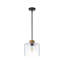 Luminaire suspendu en verre martelé 1 lumière