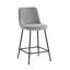 Citlali Fabric Counter Stools with Steel Legs-1412830136