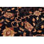 Tapis oriental noir en laine noué à la main 10 pi x 13 pi 1 po Oriental