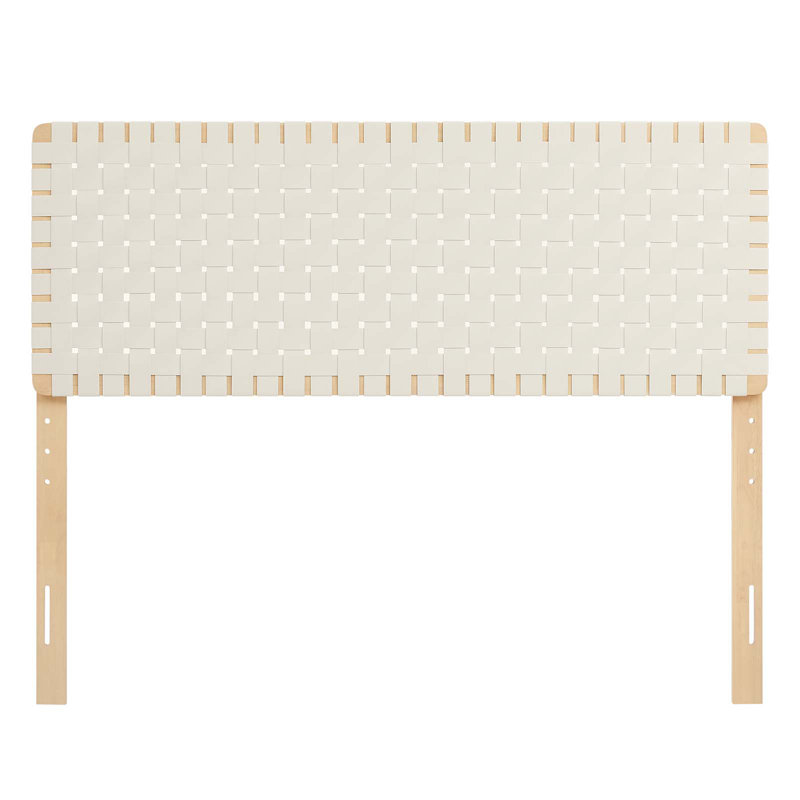 Modway Sparta Solid Wood Headboard, Beige, Queen