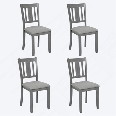 Dining Chairs Only, Wooden Dining Chairs Set Of 4, Kitchen Chair With Padded Seat, Upholstered Side Chair For Dining Room, Living Room