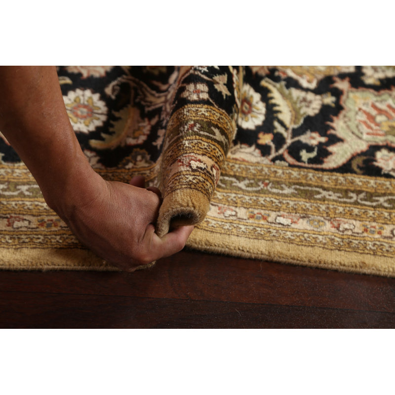 Tapis persan à motif végétal Tabriz Mahi noué à la main 8 x 11
