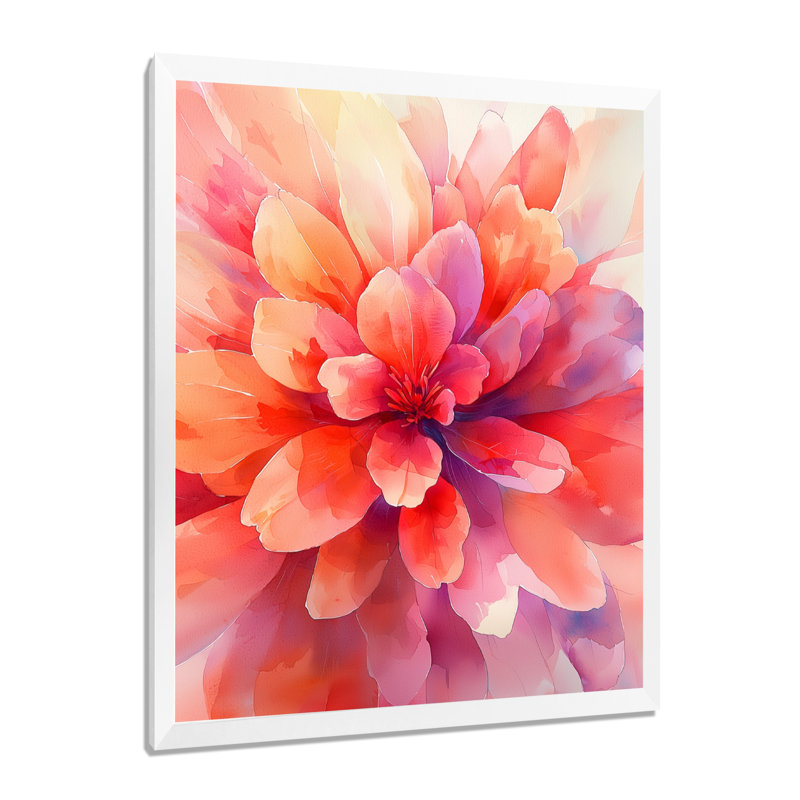 Chandler - Floral Wall Art Prints, Reproduction encadrée d'une seule photo, H 44 po x l 34 po, Blanc