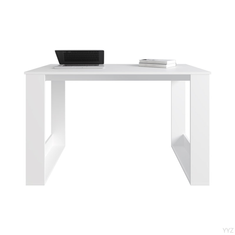 Bureau d'ordinateur Albion, bureau, blanc, Blanc