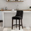 Tabouret de bar en chenille Beever-500182433-500182432