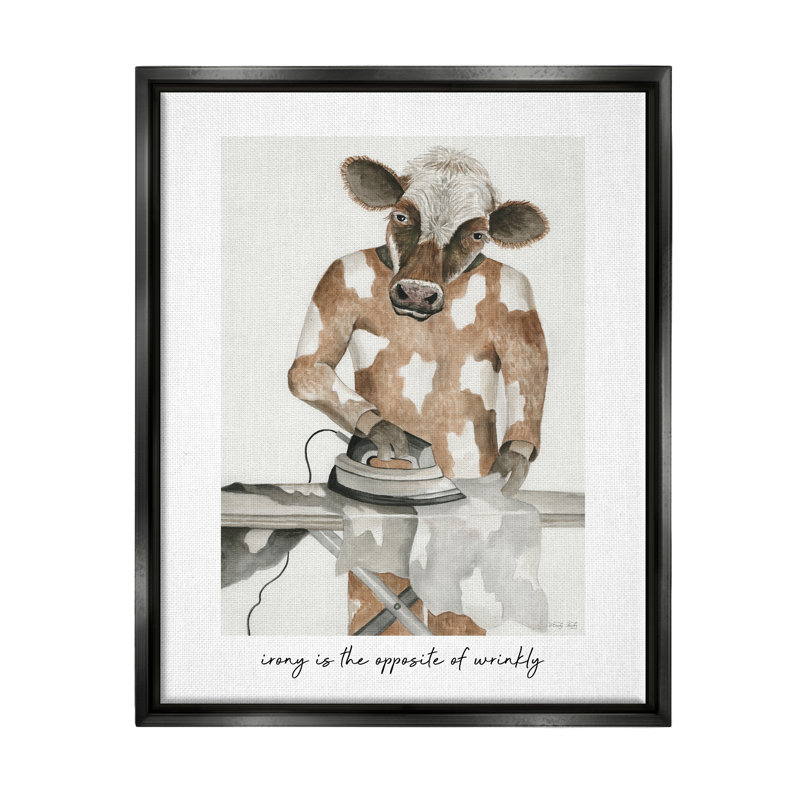 «Haitham oppose of Wrinkly phrase encadré sur toile» par Cindy Jacobs, impression, H 21 po x l 17 po x P 1,7 po