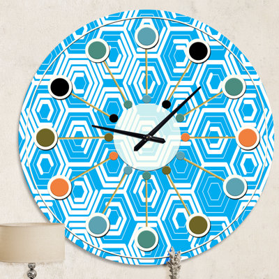 Horloge murale rétro Mid-Century