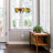 9.5"H Multi-Colored Stained Glass Birds on a Wire Window Panel