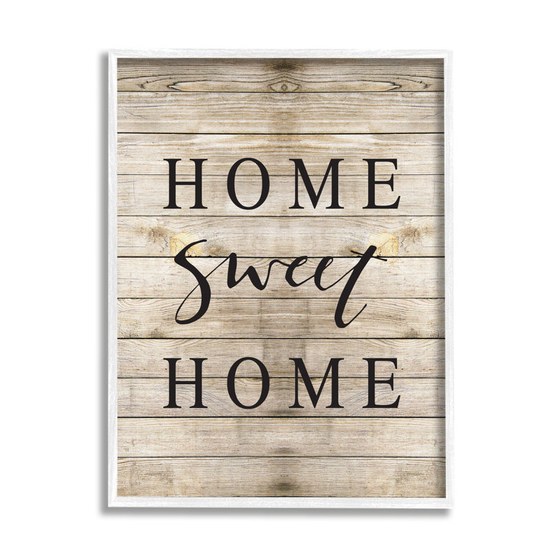 "Home Sweet Home Family Typographie" par Border Bloom - reproduction d'art textuel sur toile, H 20 po x l 16 po