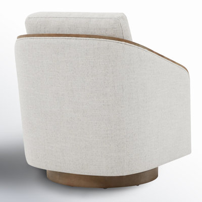 Nieve Upholstered Swivel Barrel Chair