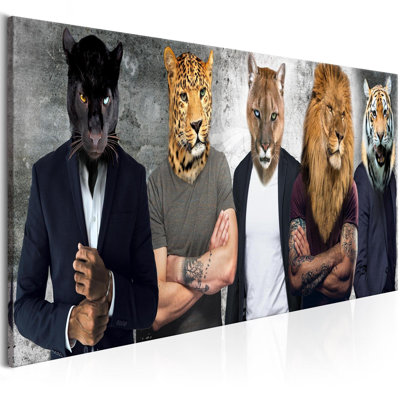 Temekia différents visages sur toile