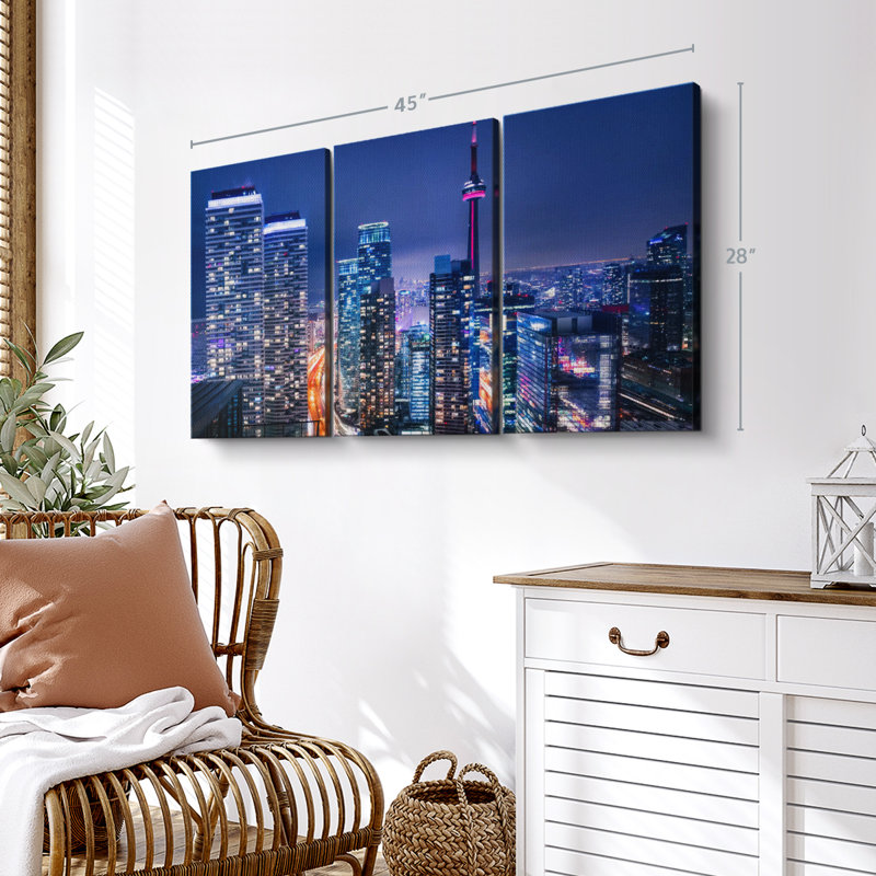 «Downtown Toronto Skyline» sur, H 28 po x l 45 po