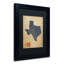 « texas map denim jeans style » par michael tompsett, impression encadrée-13609443-13609444