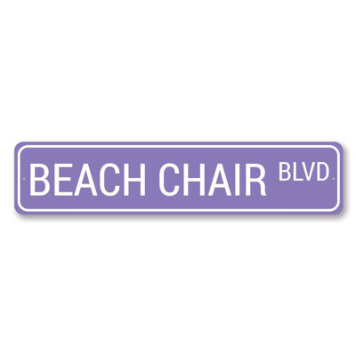 Plaque de plage personnalisée en aluminium