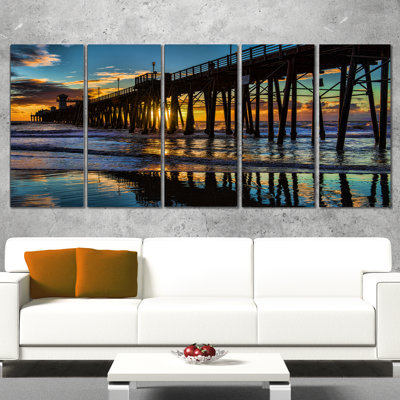 " Oceanside Pier At Evening " 5 - Pieces