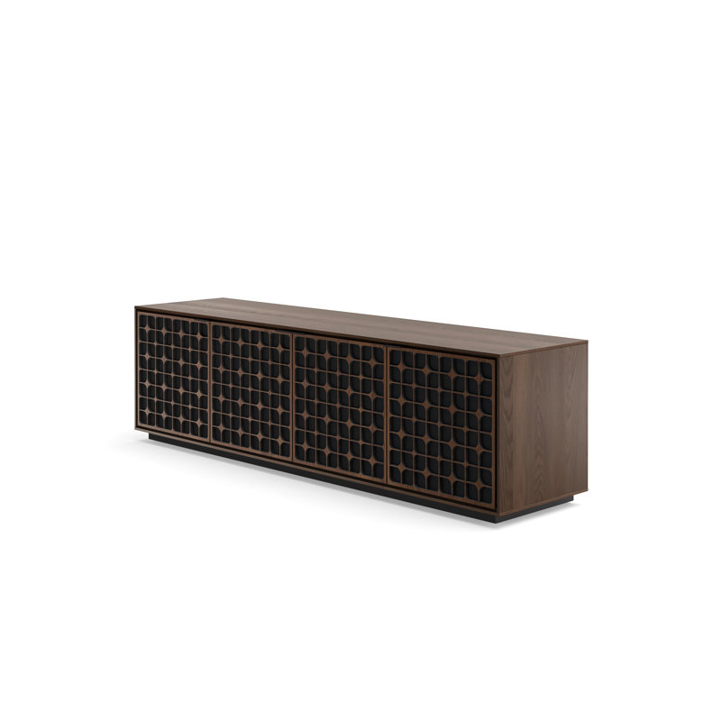 Elements - Cabinet with Rolling Plinth Base - Constellation Door, Toasted Oak