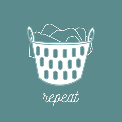 Bundle Repeat Basket - Wrapped Canvas Painting