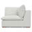 Maud Modular Sofa and Ottoman Set 125-inch-wide L-Shaped Sofa and Matching 36-inch-wide Table Ottoman for Living Room