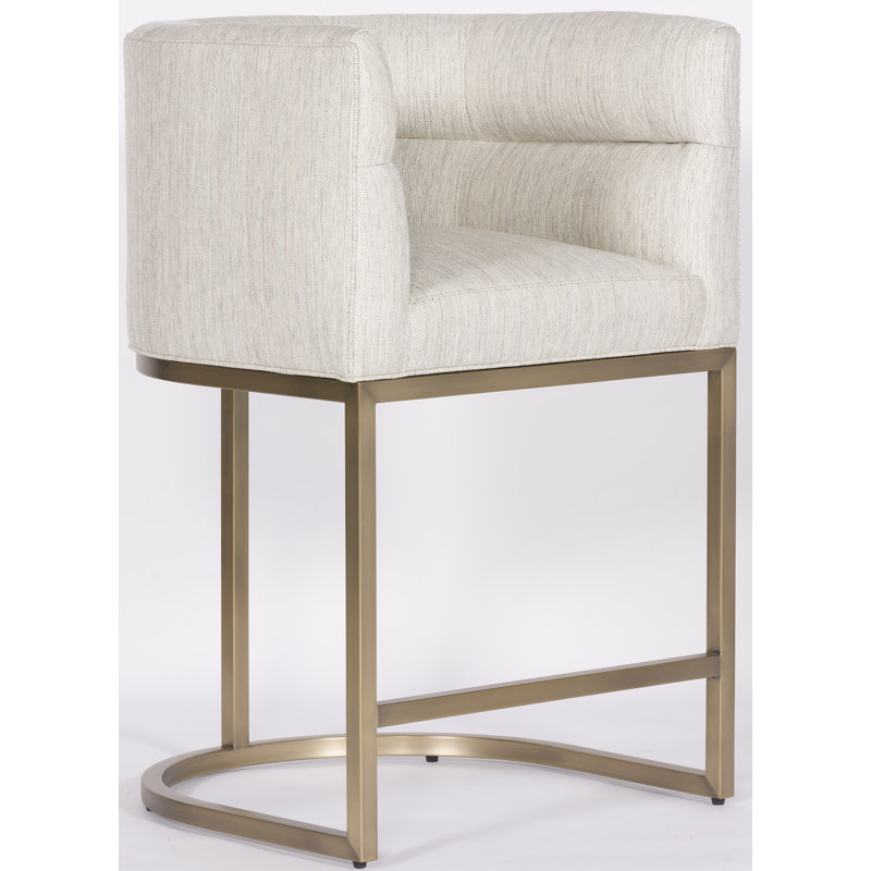 Make It Yours Counter & Bar Stool, Satin Brass, Counter Stool (26" Seat Height)