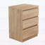 Table d'appoint au design minimaliste avec 3 tiroirs, pour la chambre Ã  coucher ou le salon-1997362768