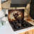 Coffee Splash Tempered Glass Backsplash Wall Art - Kitchen Wall Decor-1529837729