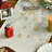 Watercolor Deer Trees Snowflakes Christmas Table Runner, Seasonal Winter Xmas Holiday Kitchen Dining Table Decoration For Indoor Outdoor Home Party Decor-518693627-518693626