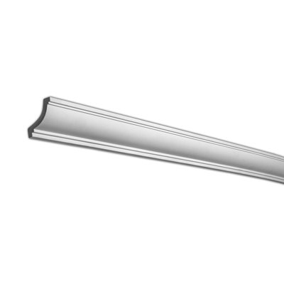 2 in x 2 in x 96 in Plain Polyurethane Crown Moulding Pro Pack 56 LF