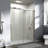 56-60 In. W X 72 In. H Double Sliding Shower Door, Semi-frameless Bypass Bathroom Sliding Door With 1/4" (6mm) Tempered Glass For Walk-in Shower, Chrome-121165821