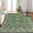 8x10 Ft Green Ultra-Thin Washable Boho Floral Area Rug Non-Slip Soft Floor Carpet for Living Room