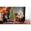 Arbre de Noël de 9 pi avec un design mince, 2152 branches Pe +, structure articulée à installation rapide et support en métal pour les petits espaces de vie Espaces de bureau très serrés