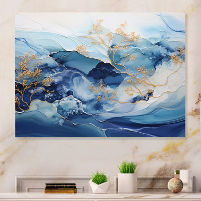 «White And Blue Alco Ink Dream» sur