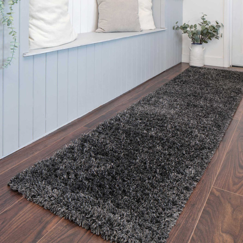 Anasthasie Solid Colour Shag Area Rug, Runner 60cm x 240cm