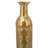  Antique Gold Iron Vase With Geometric Motif-1546062985