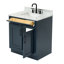Jameal 30' Solid Wood Single Bathroom Vanity with 0.75' Carrara Marble Top-1855365266-1821927734