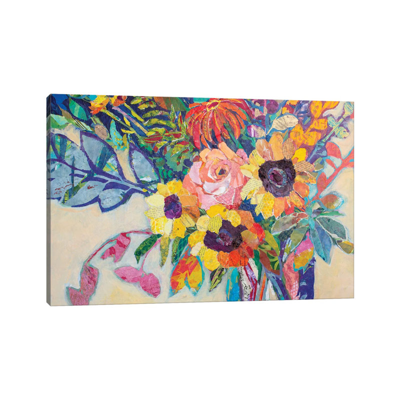 Fabulous Florals by Elizabeth St. Hilaire - 1 Piece Wrapped Canvas Painting, 20.32cm H x 30.48cm W x 1.91cm D