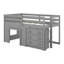 Lit mezzanine simple avec armoire de rangement et tablette-1465958265