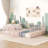 Metal Floor Bed Frame With Fence And Door-1287598592-1287598593