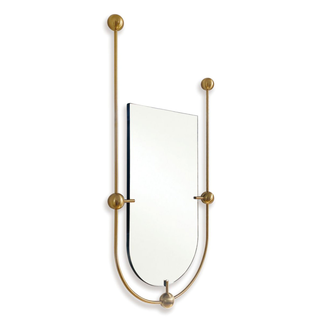 Metal Flat Wall Mirror Everly Quinn