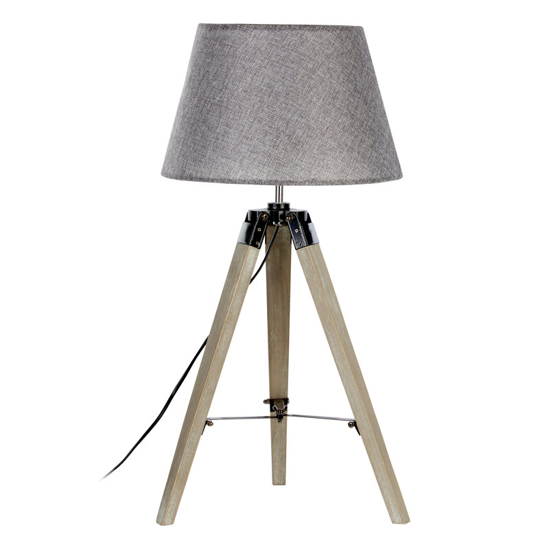 Harper Solid Wood Tripod Lamp