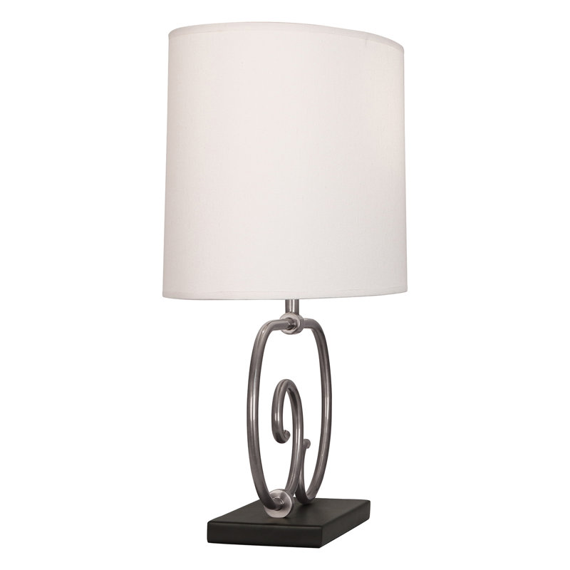 Lampe de table en métal Chloe, Nickel antique foncé