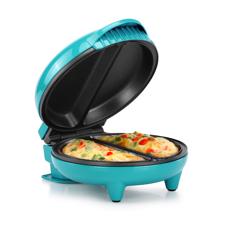 Holstein Housewares 2 Section Omelet Maker, Teal