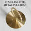 Luxurious Gold-Trimmed Pleated Marble Round Coffee Table-349619083