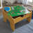 2-in-1 Wooden Activity Table with Board, Train Set and 195 Bricks-15425799