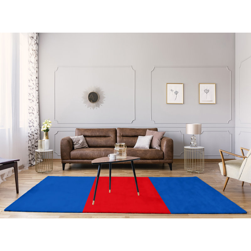 Tapis bleu/rouge, Rectangle 9 pi x 12 pi