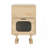 MDF CREATIVE ROTATABLE ROBOT STORAGE SIDE TABLE, NATURAL COLOR