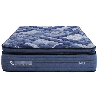 Matelas pour grand lit de poche de 14 po, mousse à mémoire de forme, couches de mousse, housse en tissu super doux, matelas roulé et bleu + multi 14 po, avec couches bleu + multi